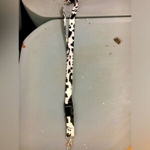 cow print lanyard
